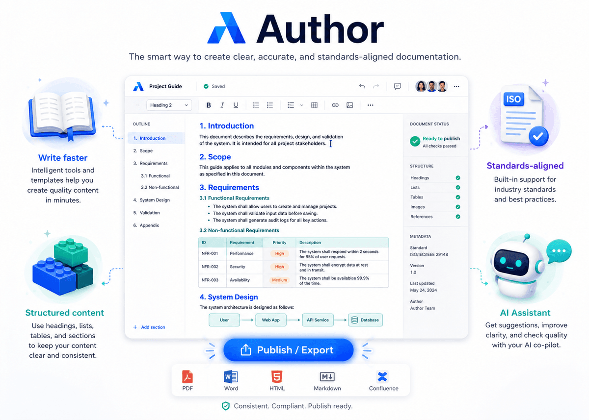 Author \u2014 AI-assisted technical authoring